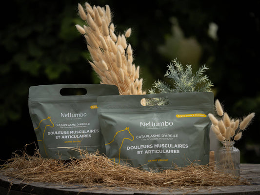 Nellumbo - Argile pour chevaux - Douleurs muscu & arti - 1,5KG